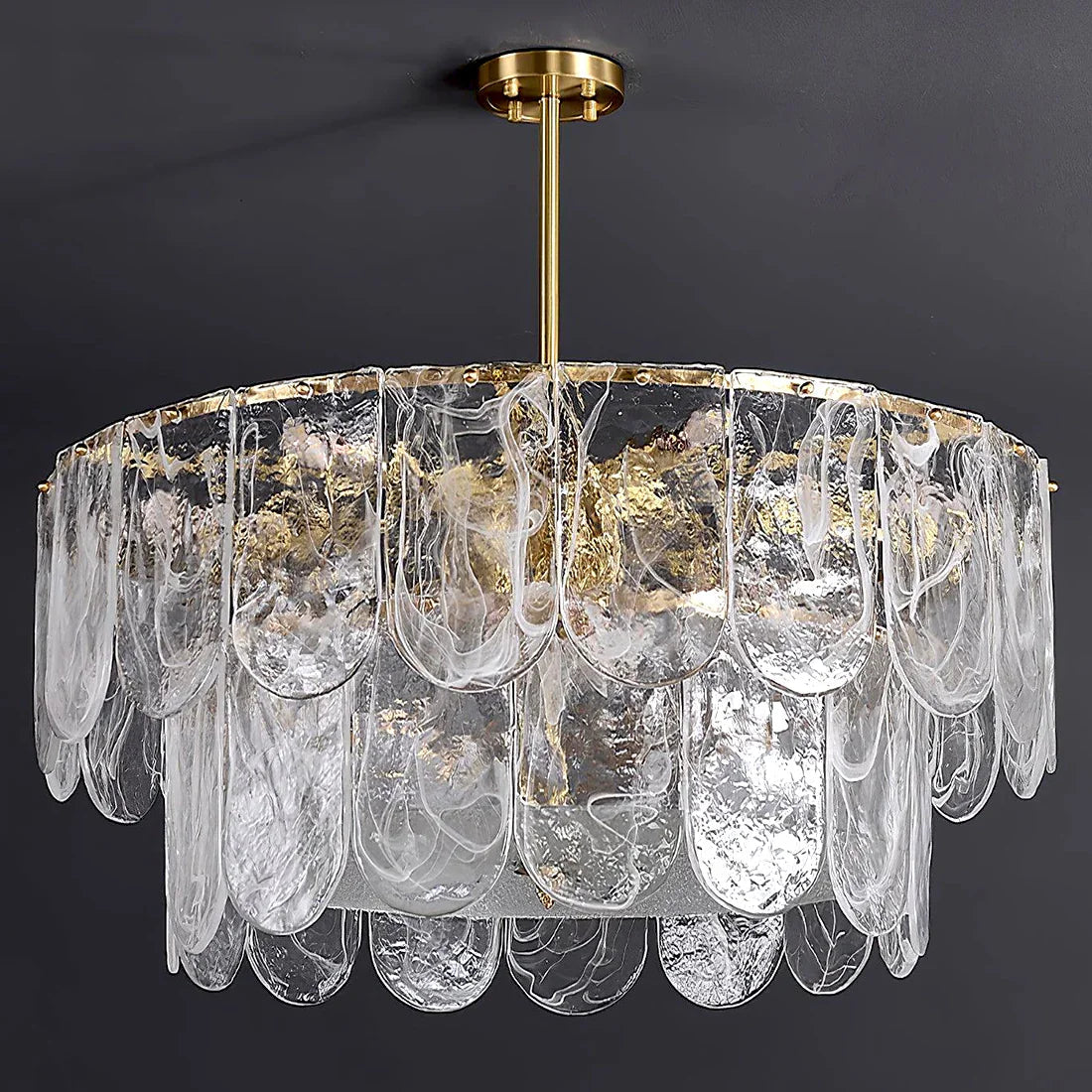 Timeless Metal & Glass Multi-Light Chandelier | wildoxy