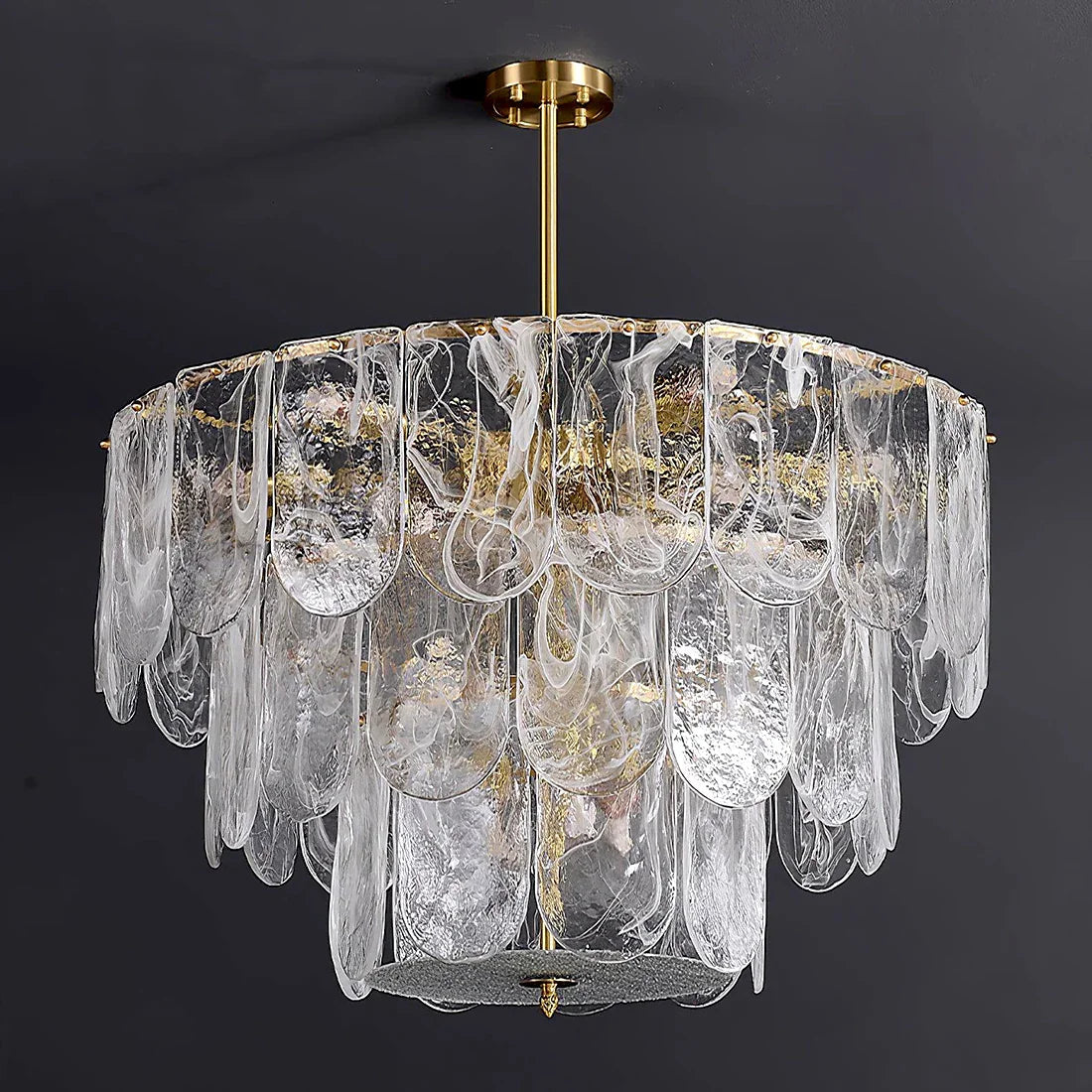 Timeless Metal & Glass Multi-Light Chandelier | wildoxy