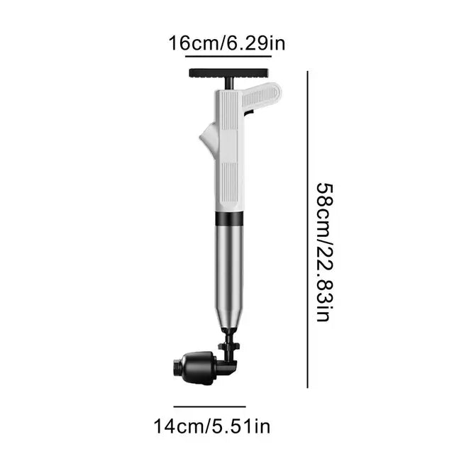 Abflussreiniger mit Luftdruck – leistungsstarke Pumpe mit 1–8 Bar