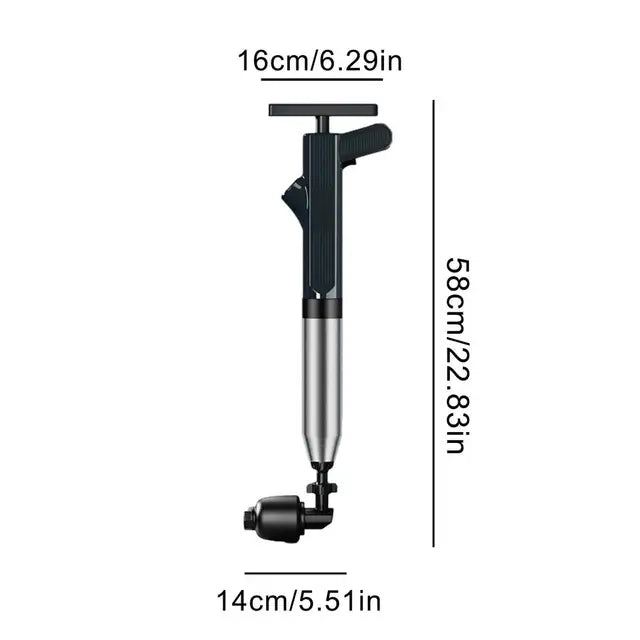 Abflussreiniger mit Luftdruck – leistungsstarke Pumpe mit 1–8 Bar
