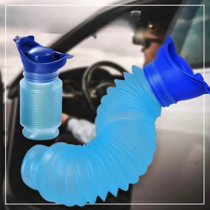 Miesten 750 ml:n taitettava virtsa-astia — BPA-vapaa PP, vuotamaton, sininen
