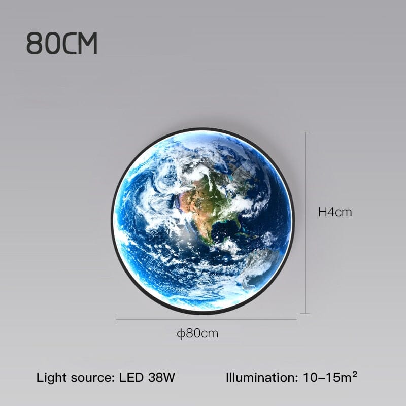 TerraGlow Modern Globe LED Wall Lamp — Contemporary Glass Shade Design