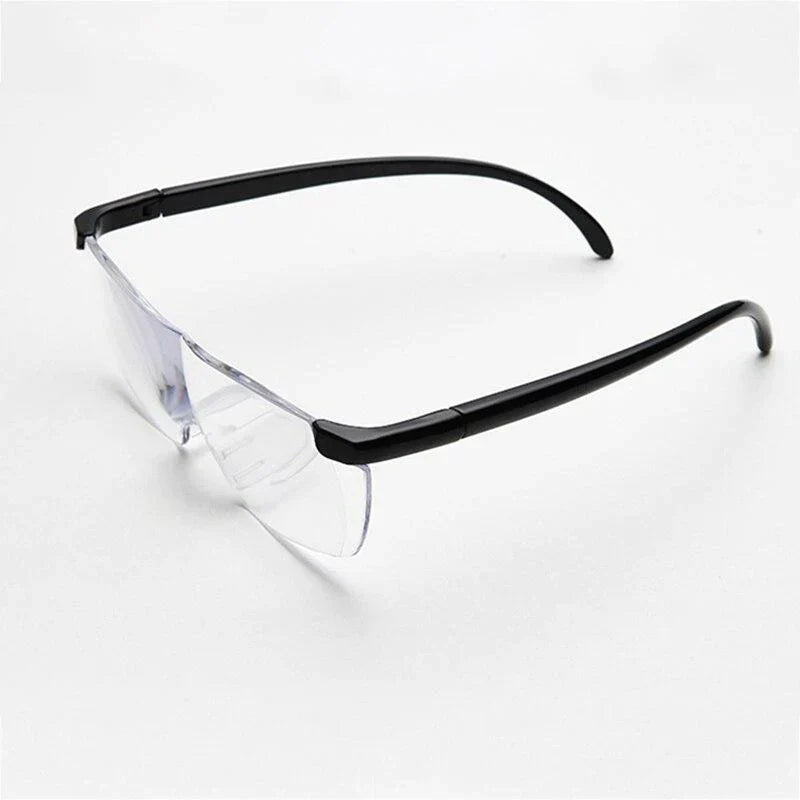 Lesebrille mit 250% Vergrößerung — Freihandlupe