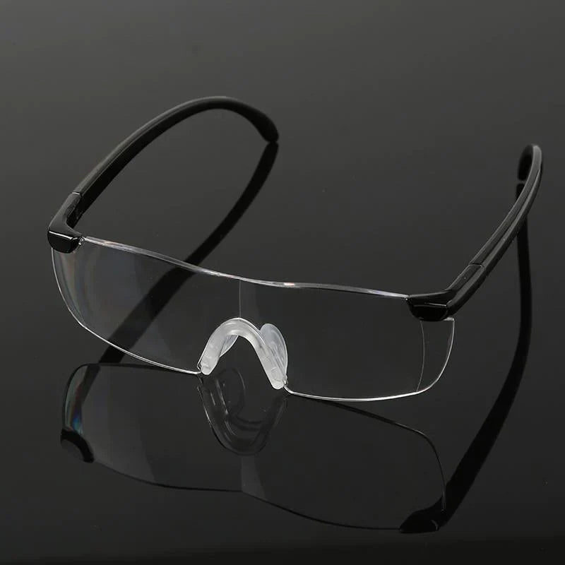 Lesebrille mit 250% Vergrößerung — Freihandlupe