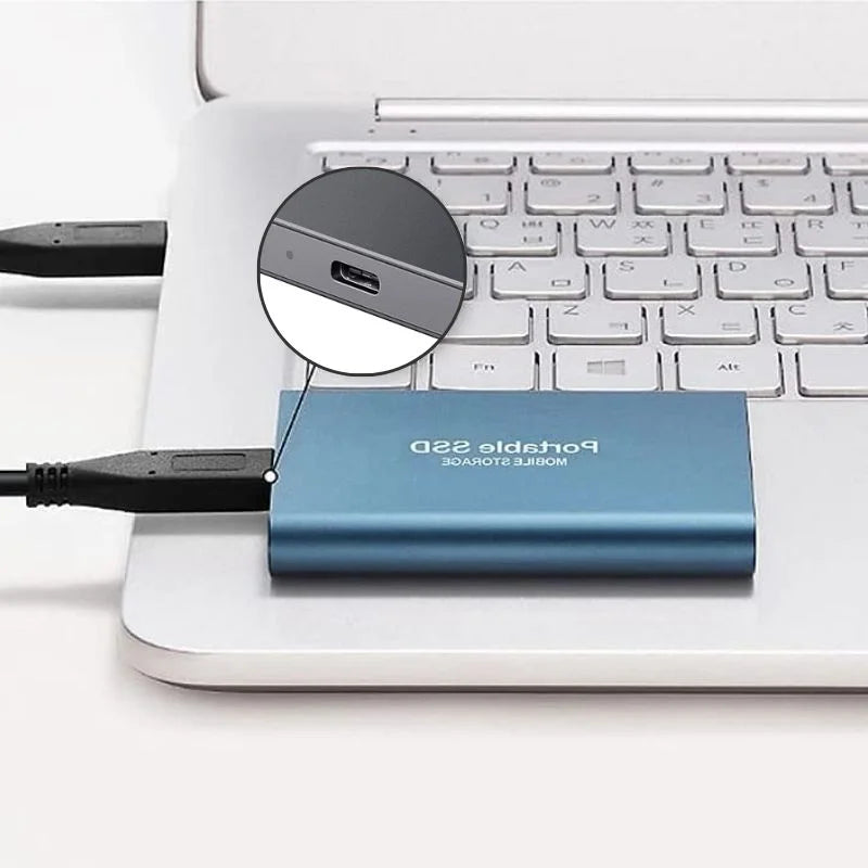 Externe SSD — 1TB-30TB, 1050 MB/s, Aluminiumgehäuse