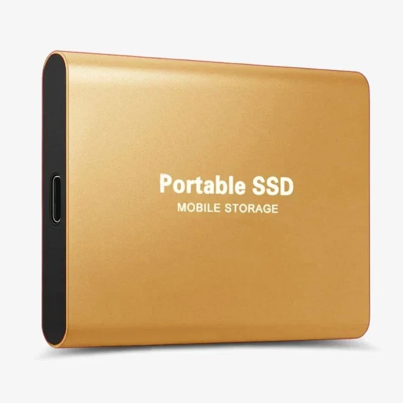 128 GB ekstern SSD — bærbart USB 3.1-drev til data