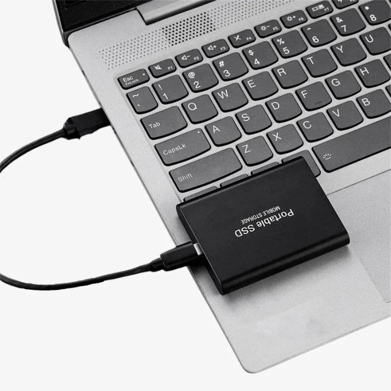 128 GB ekstern SSD — bærbart USB 3.1-drev til data