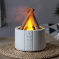 AstraGlow Compact Ultrasonic Aroma Diffuser — Flame Humidifier, Includes Fragrance Oil