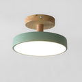 Pedol 12 W LED-loftlampe i grønt træ - skandinavisk stil