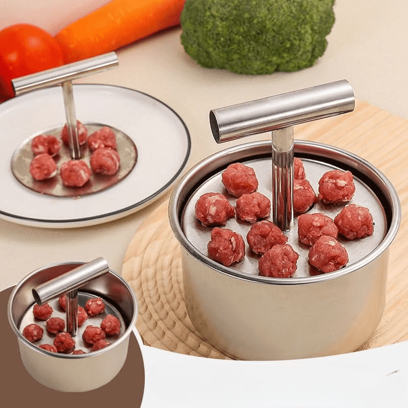 NovaCrisp Stainless Steel Meatball Mould — Even-Forming & Consistent Sizing Tool