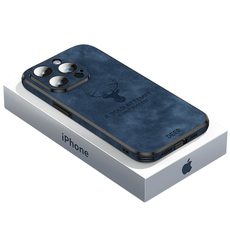 AureateGuard Premium Leather iPhone Case — Shock Resistant, Slim Profile