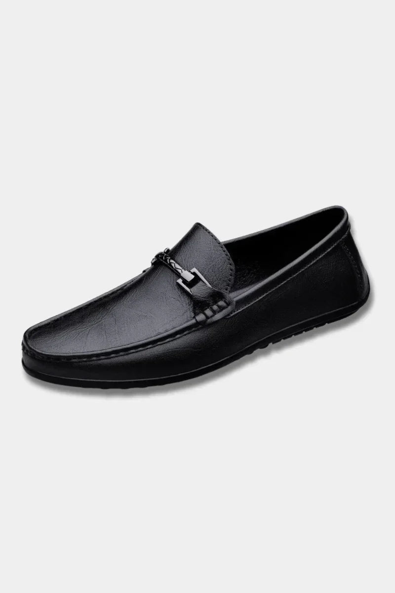 Pánské kožené mokasíny — pohodlné, prodyšné, business casual