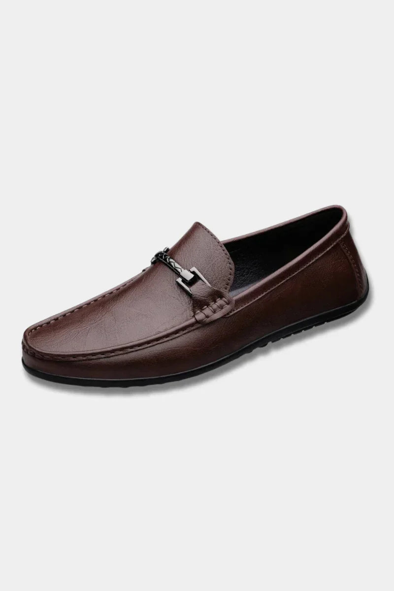 Pánské kožené mokasíny — pohodlné, prodyšné, business casual