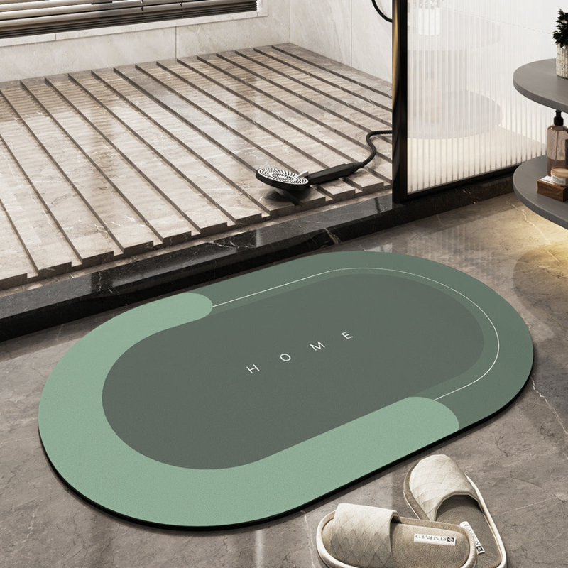 Absorbent Non-Slip Bath Mat & Kitchen Runner