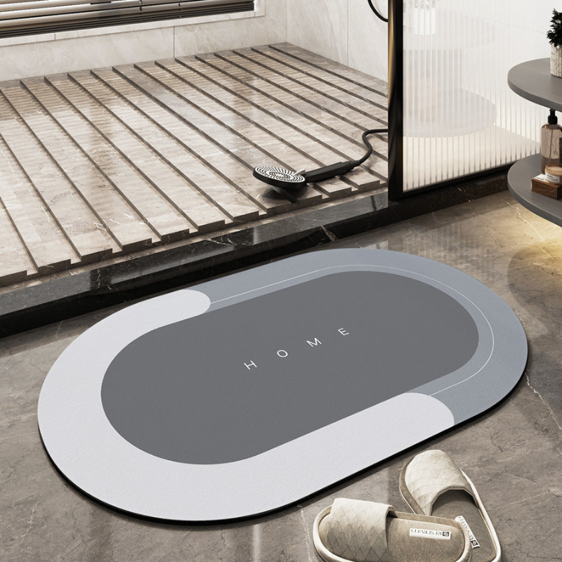 Absorbent Non-Slip Bath Mat & Kitchen Runner