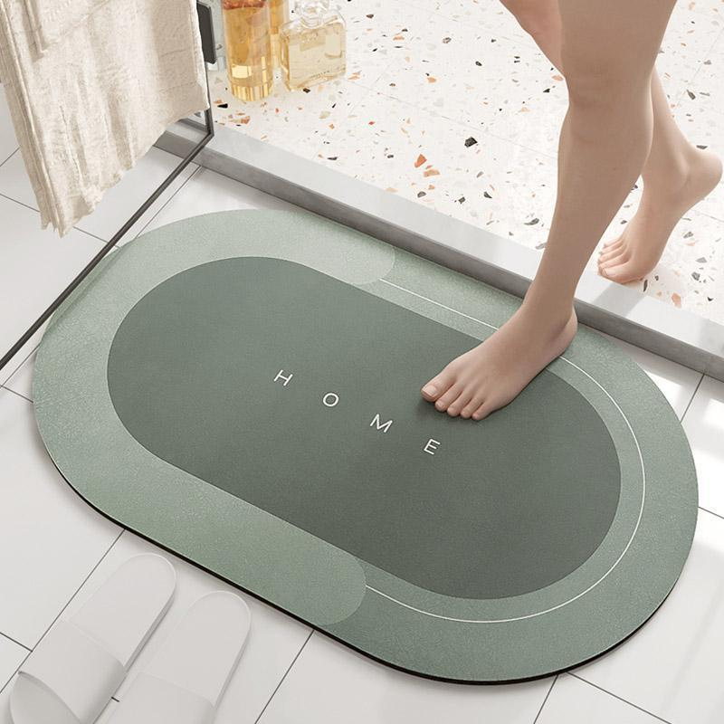 Absorbent Non-Slip Bath Mat & Kitchen Runner