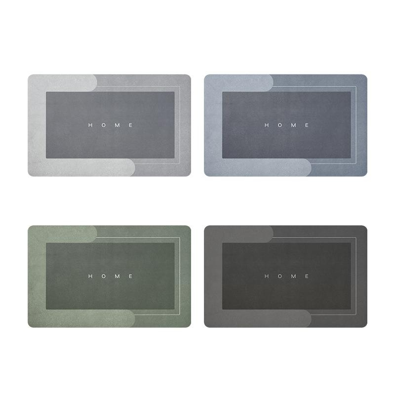 Absorbent Non-Slip Bath Mat & Kitchen Runner