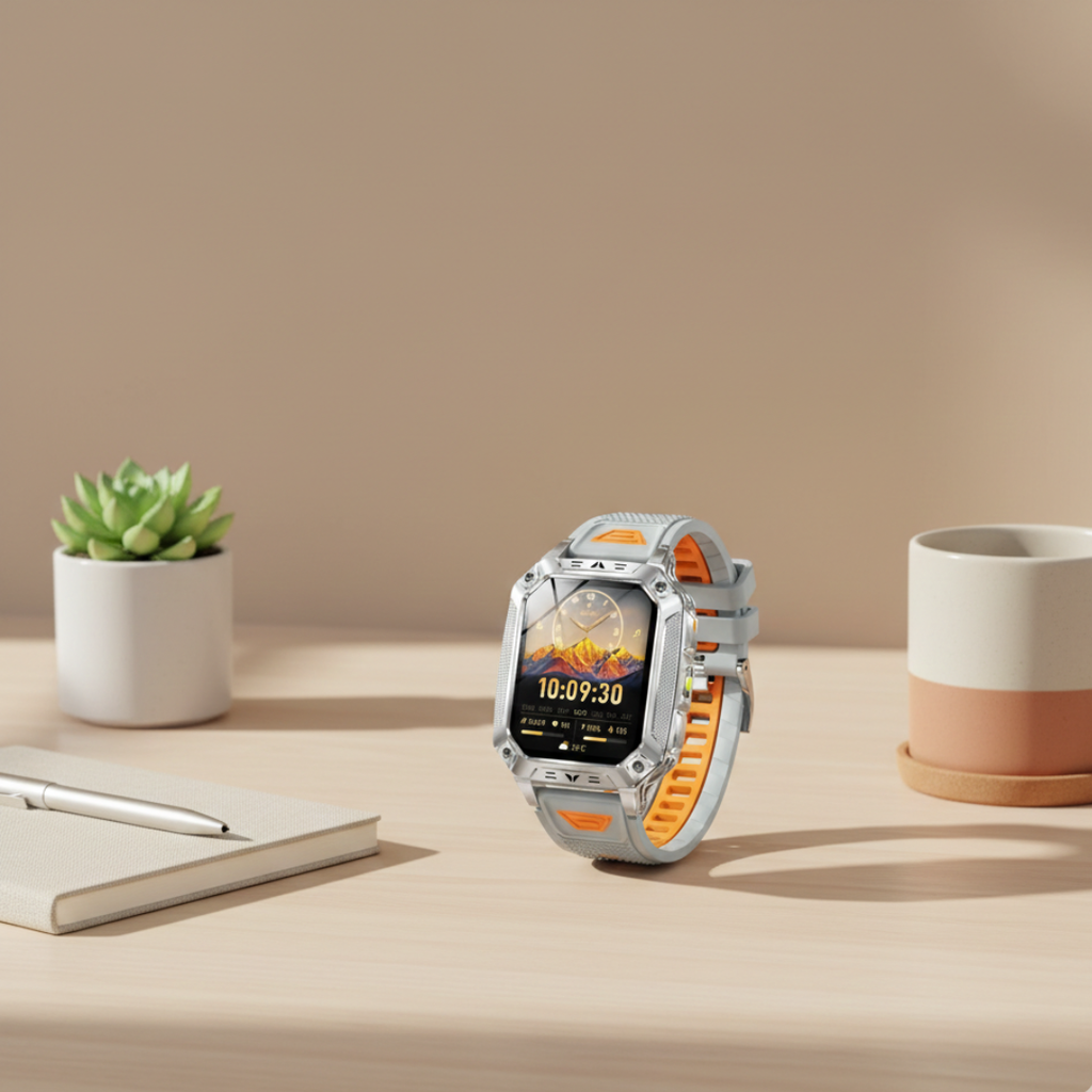 AMOLED kijelzős okosóra és tartós, vízálló fitneszkövető