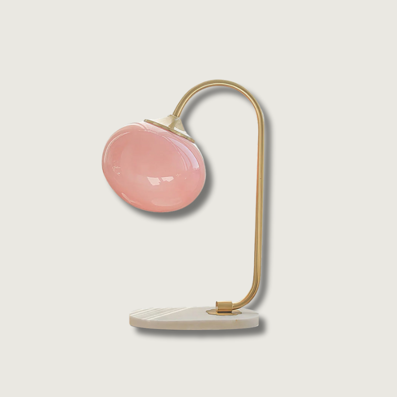 LumiPuff Marshmallow-Inspired Table Lamp — Soft Pink Glass Shades