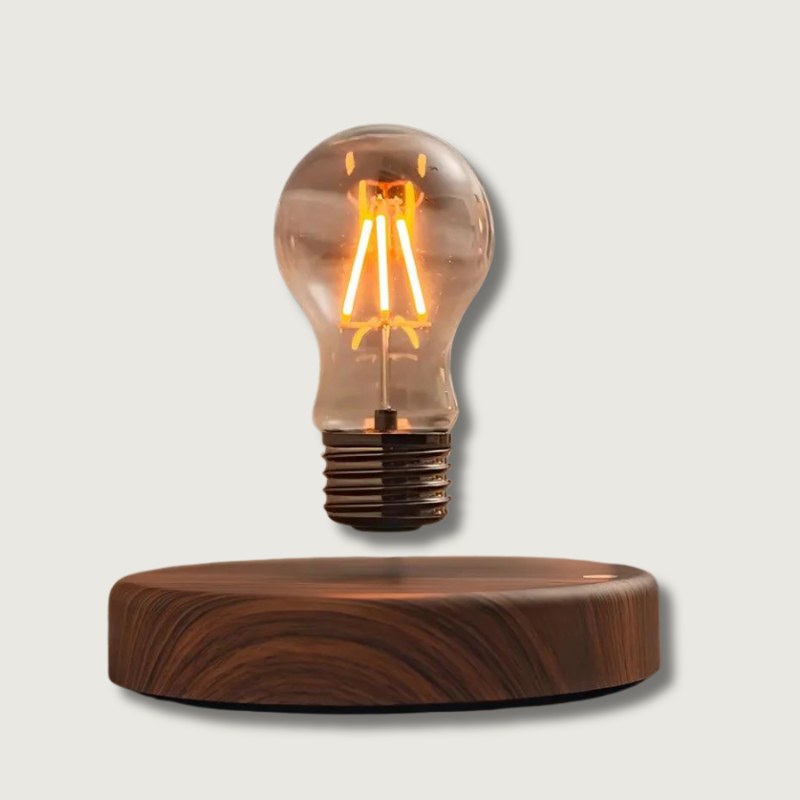 LumaFloat Floating Glass LED Table Lamp — Minimalist Design, Magnetic Levitation