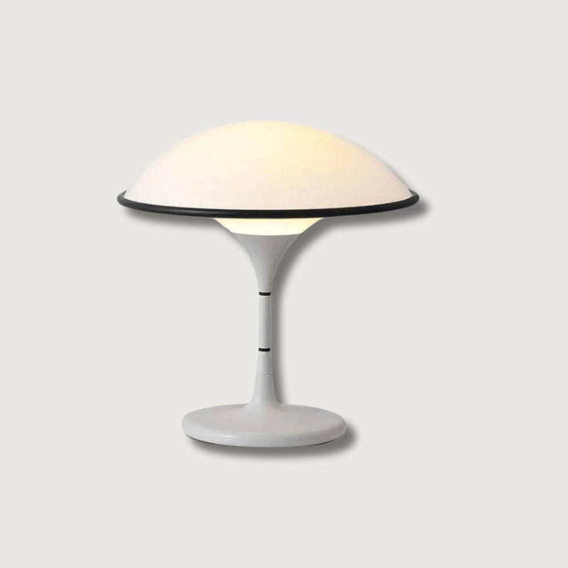 ArdenGlow Nordic Table Lamp — Dome Shade, Black Finish, Slim Stem