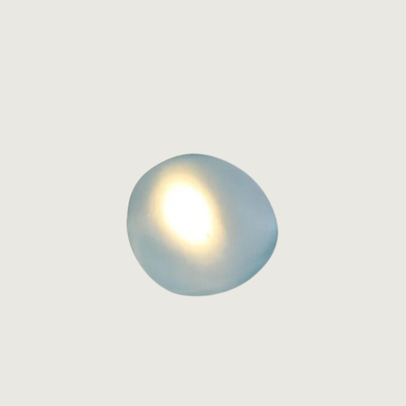 Lirena Colorful Glass Wall Lamp — Clear Acrylic Trim