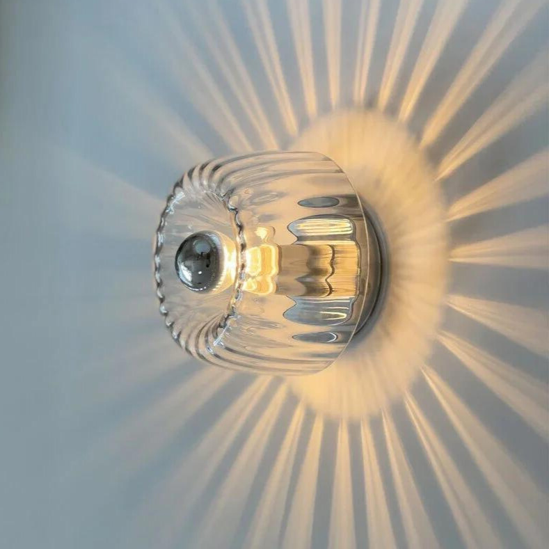 Lámpara de pared de vidrio escandinava Bauhaus - aplique moderno E14