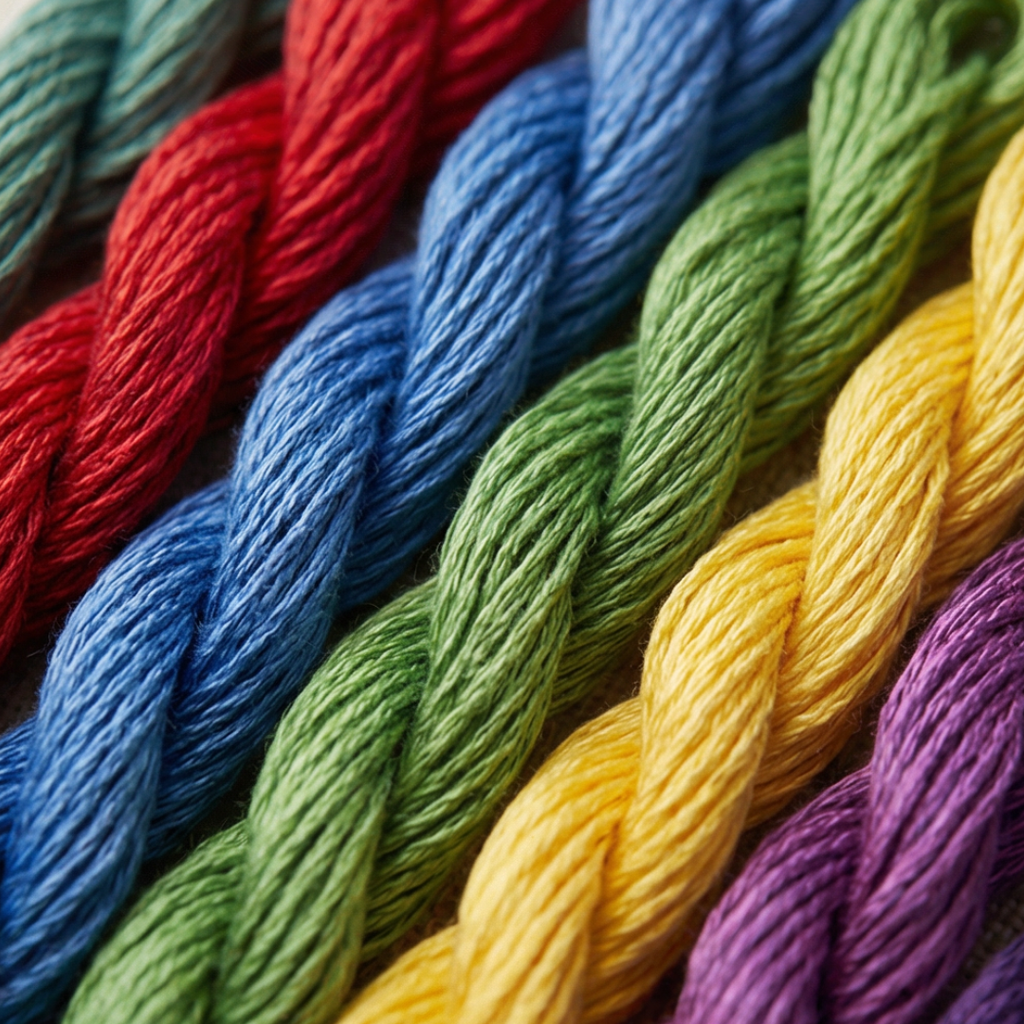 Stickstichbuch-Set — 106 Stiche, Leinenseiten und Zubehör