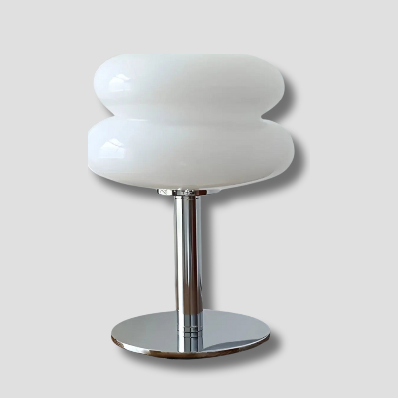 Kirrea Cupcake Mushroom Glass Table Lamp — Sandblasted Finish