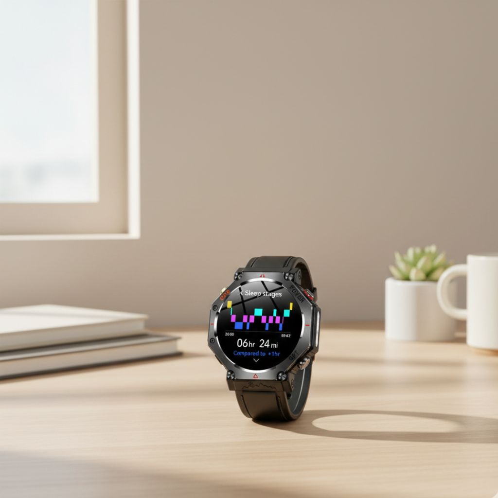 防水アウトドアスマートウォッチ - GPS、AMOLED、コンパス、高度計