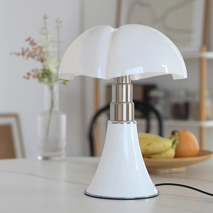 Florena Adjustable Height Bedside Table Lamp — Floral Sculptural Detail