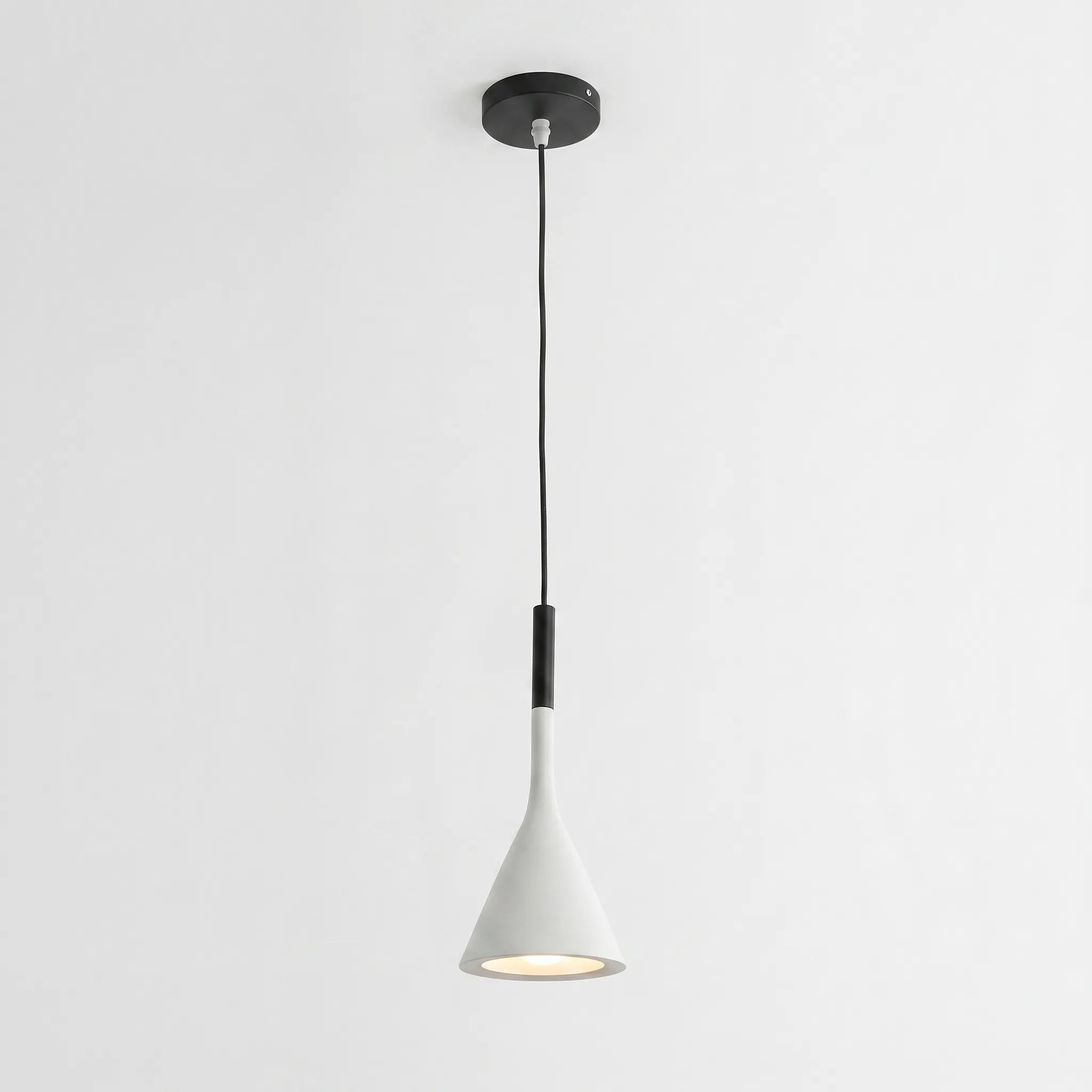 Minimalist Conical Pendant Light -  Illuminating Dining Spaces - Wildoxy