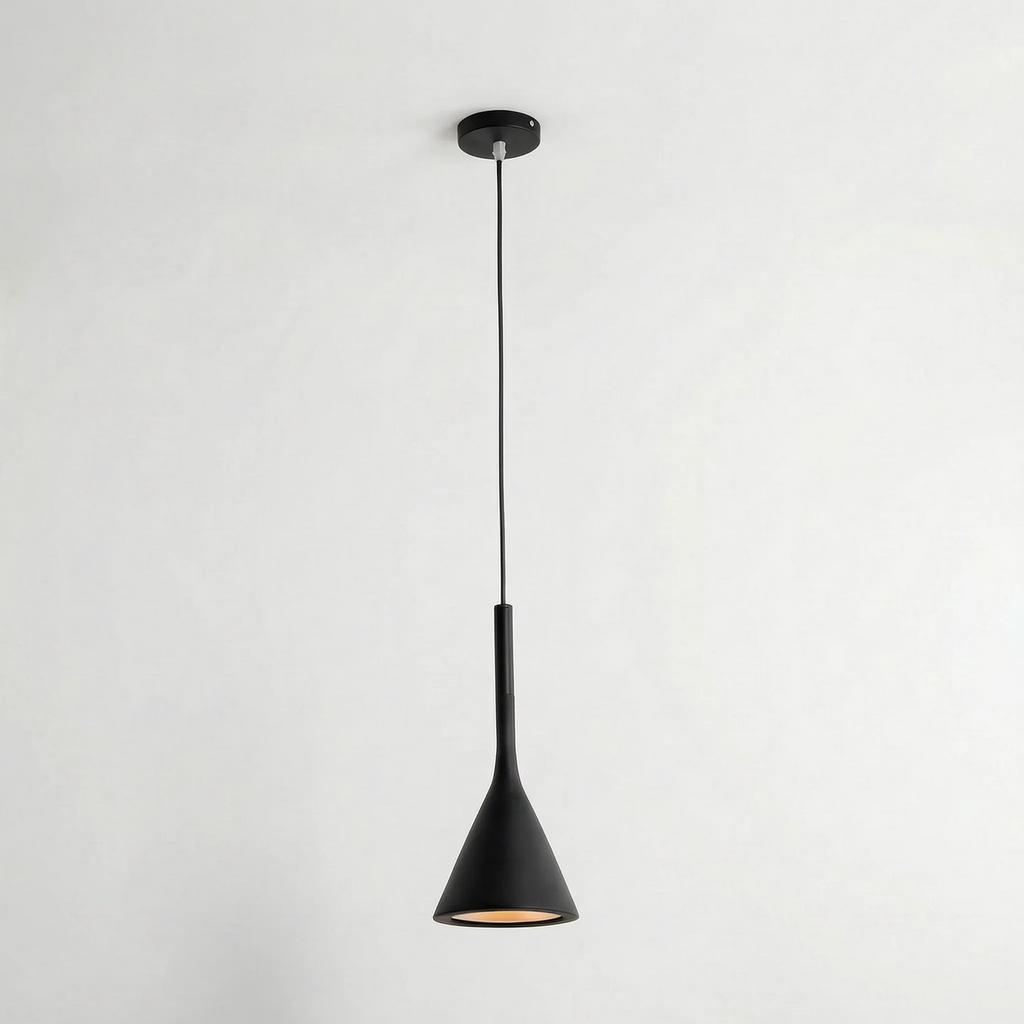 Minimalist Conical Pendant Light -  Illuminating Dining Spaces - Wildoxy