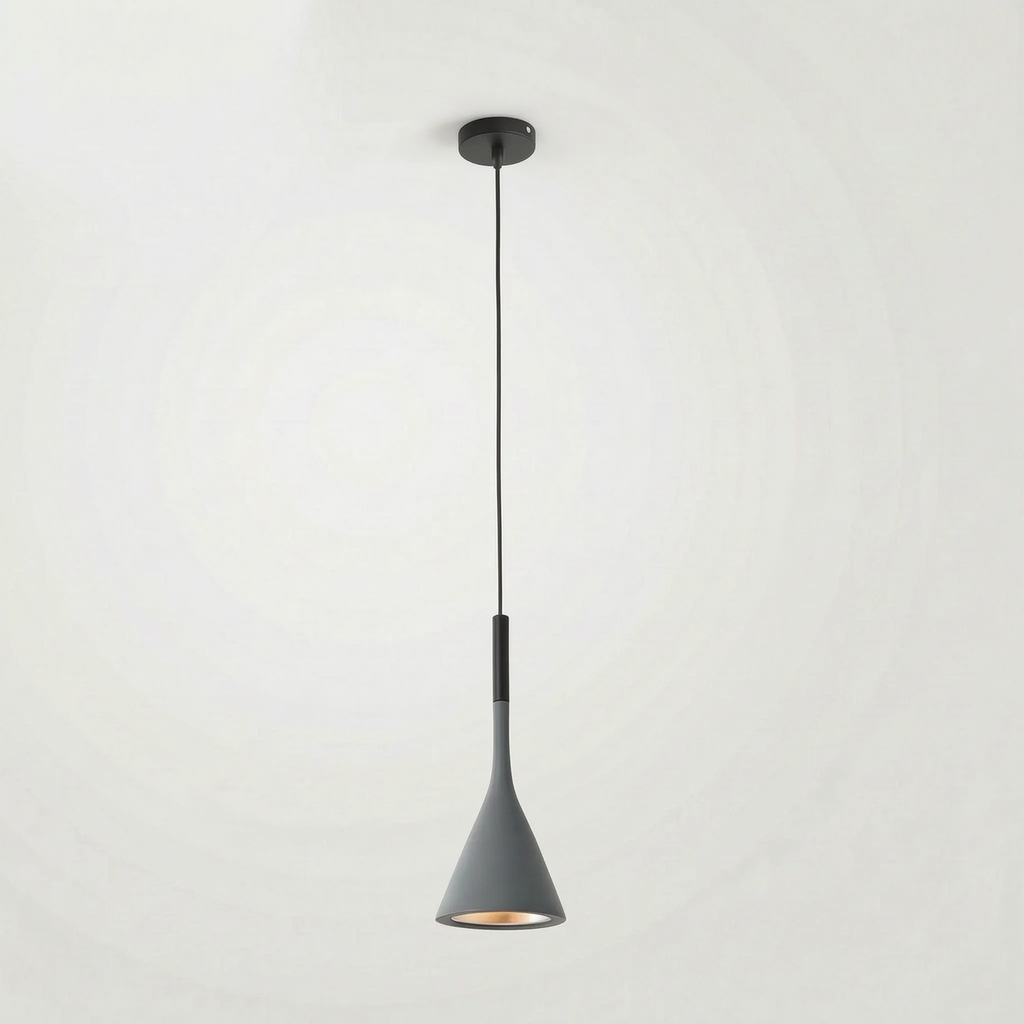 Minimalist Conical Pendant Light -  Illuminating Dining Spaces - Wildoxy