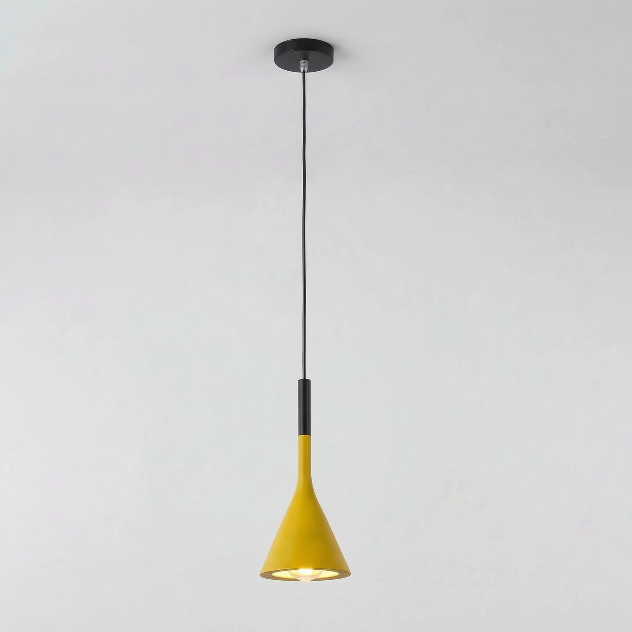 Minimalist Conical Pendant Light -  Illuminating Dining Spaces - Wildoxy