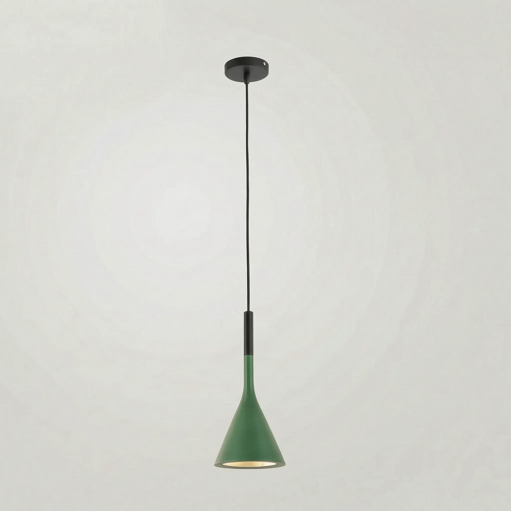 Minimalist Conical Pendant Light -  Illuminating Dining Spaces - Wildoxy