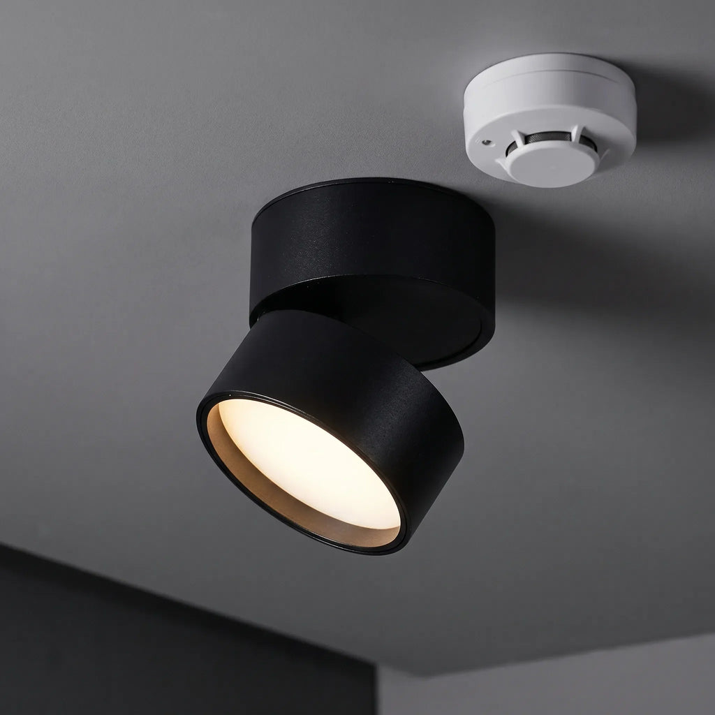 Cylindrical Surface Mounted Ceiling Downlight -  Illuminating Dark Hallways - Wildoxy