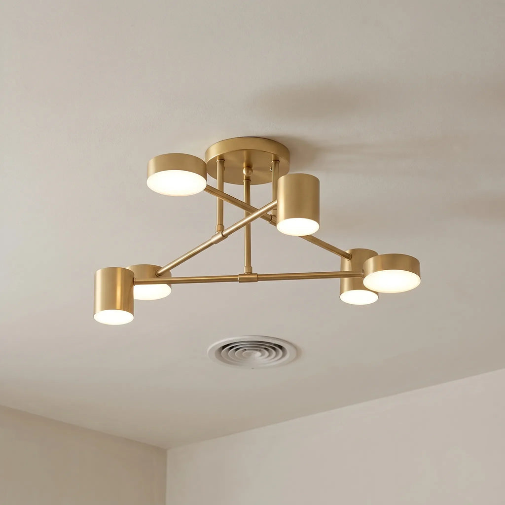Modern Geometric Ceiling Fixture -  Lighting Living Areas - Wildoxy
