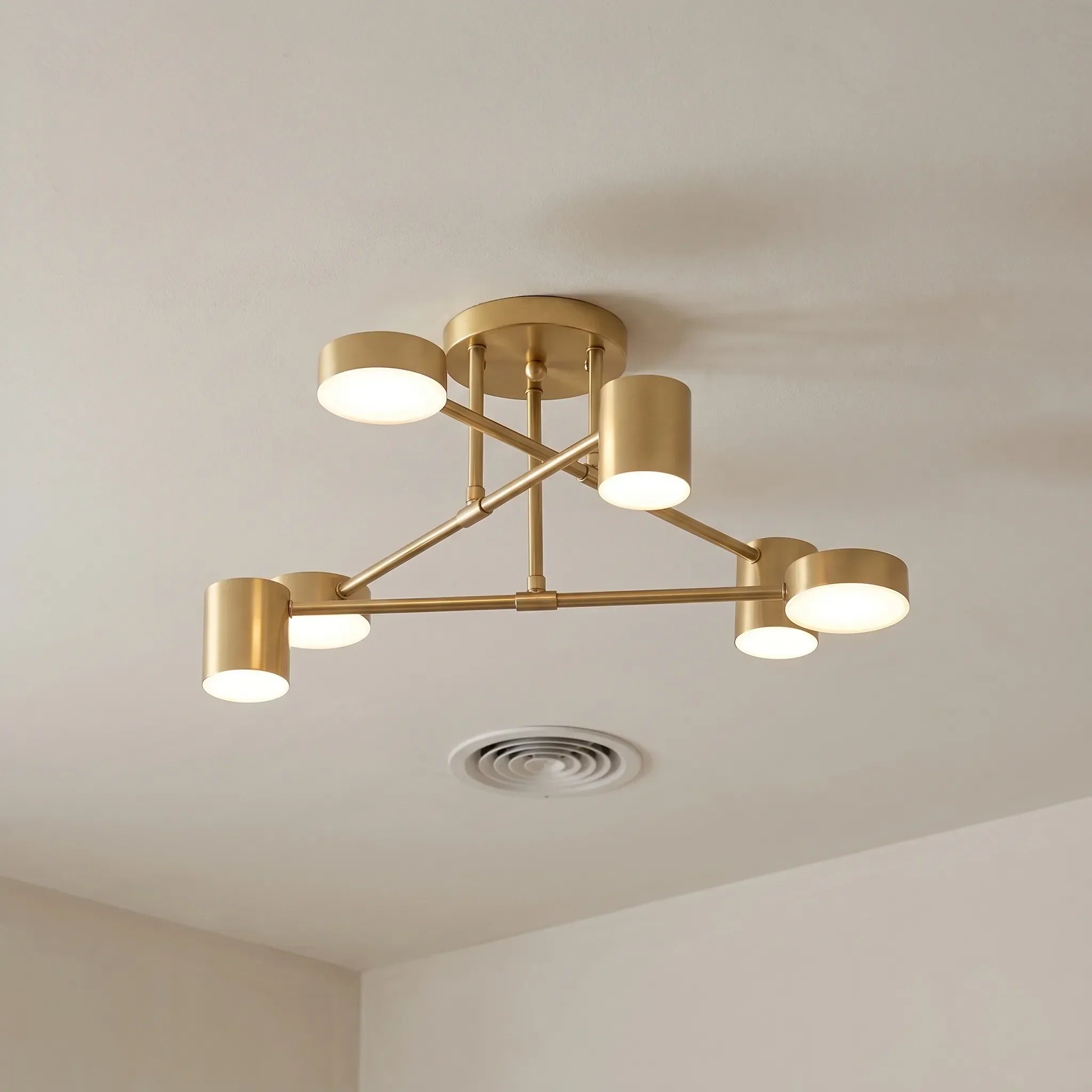 Modern Geometric Ceiling Fixture -  Lighting Living Areas - Wildoxy