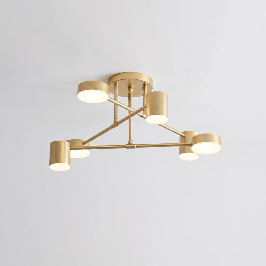Modern Geometric Ceiling Fixture -  Lighting Living Areas - Wildoxy