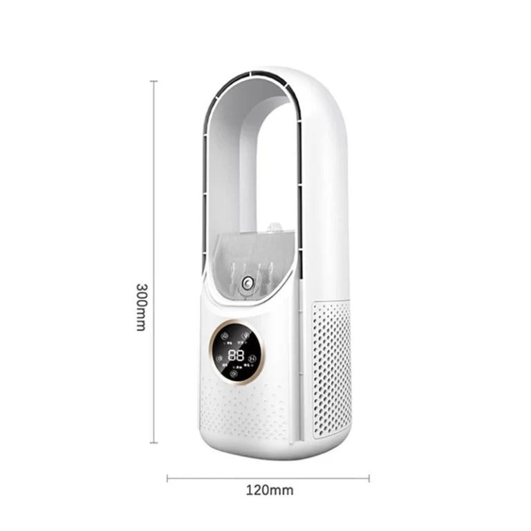 Kabelloser kompakter Luftkühler — Leiser USB-Ventilator, 100ml Tank