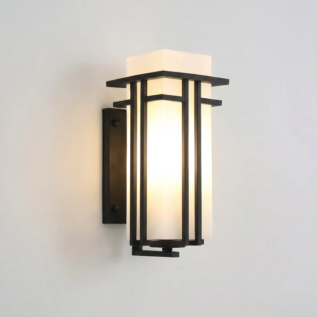 Modern Lantern Wall Light -  Illuminating Outdoor Corridors - Wildoxy
