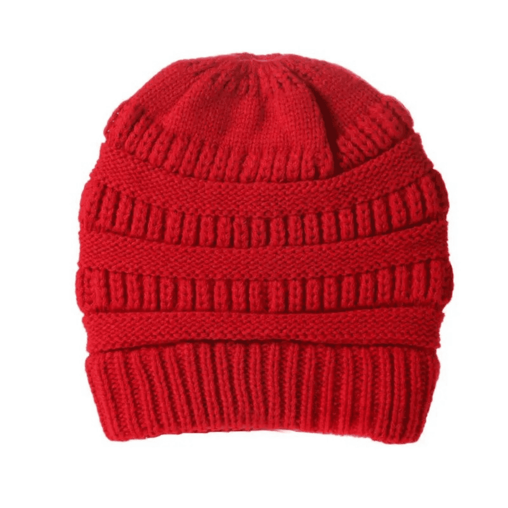 CozyWeave Women's Crocheted Wool Winter Hat — Textured Knit Detail