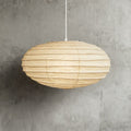 Soft Oval Rice Paper Shade Pendant Light