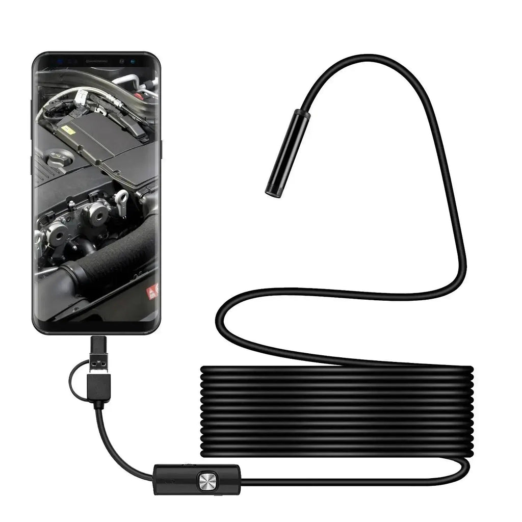 Flexibele waterdichte inspectiecamera van 5,5 mm — LED, kabel van 5 m