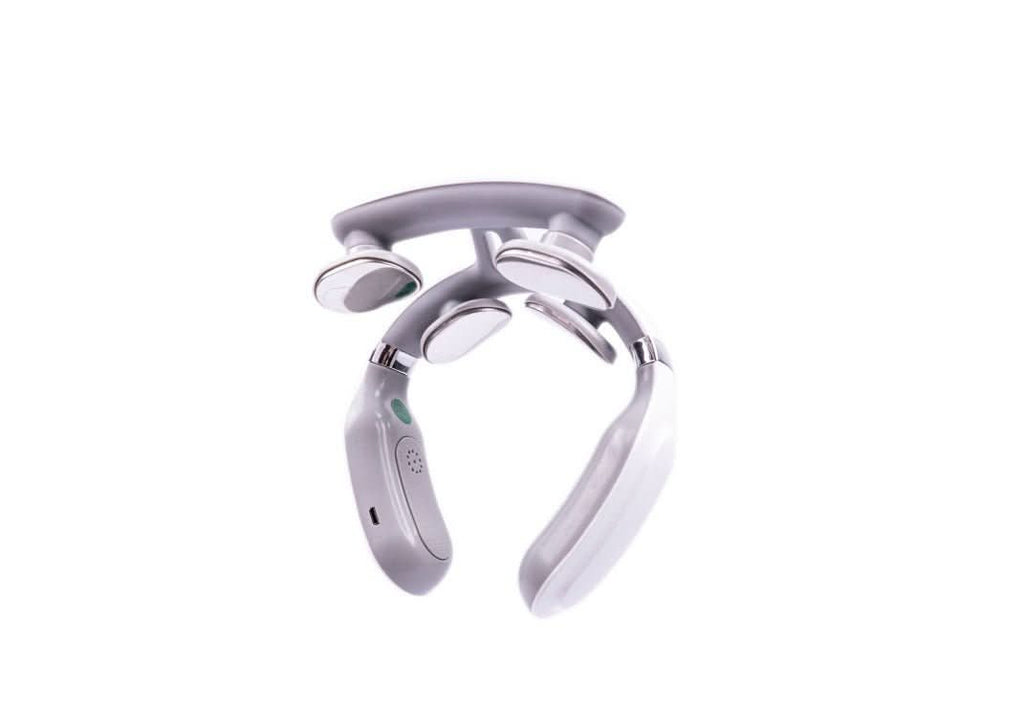 Portable 4-in-1 Neck Massager Combining Focused Heat And Vibration