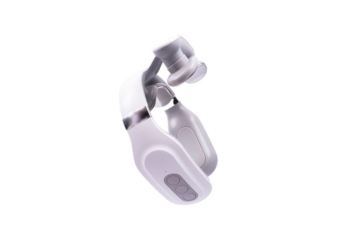 Portable 4-in-1 Neck Massager Combining Focused Heat And Vibration