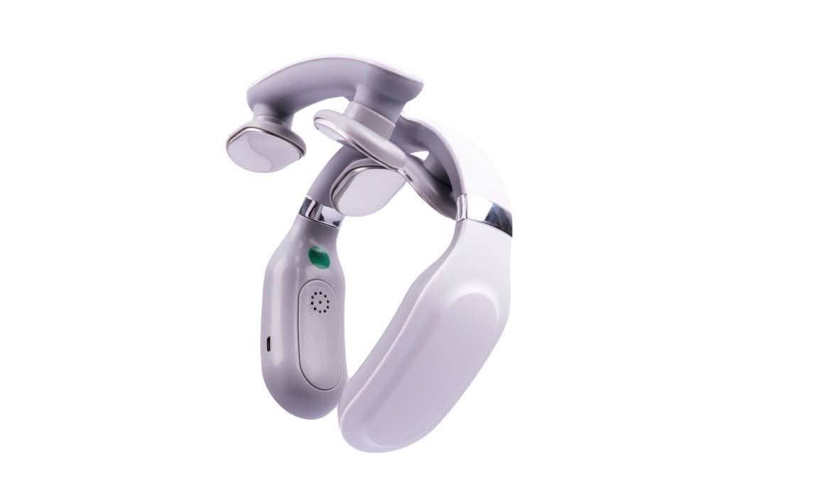 Portable 4-in-1 Neck Massager Combining Focused Heat And Vibration