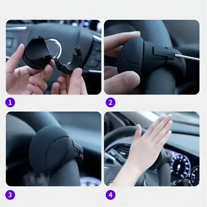Stuurknop — draaiende handgreep, comfortabele grip
