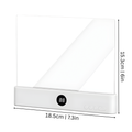 Ultradunne ledboeklamp — oplaadbaar, 3 standen, timer